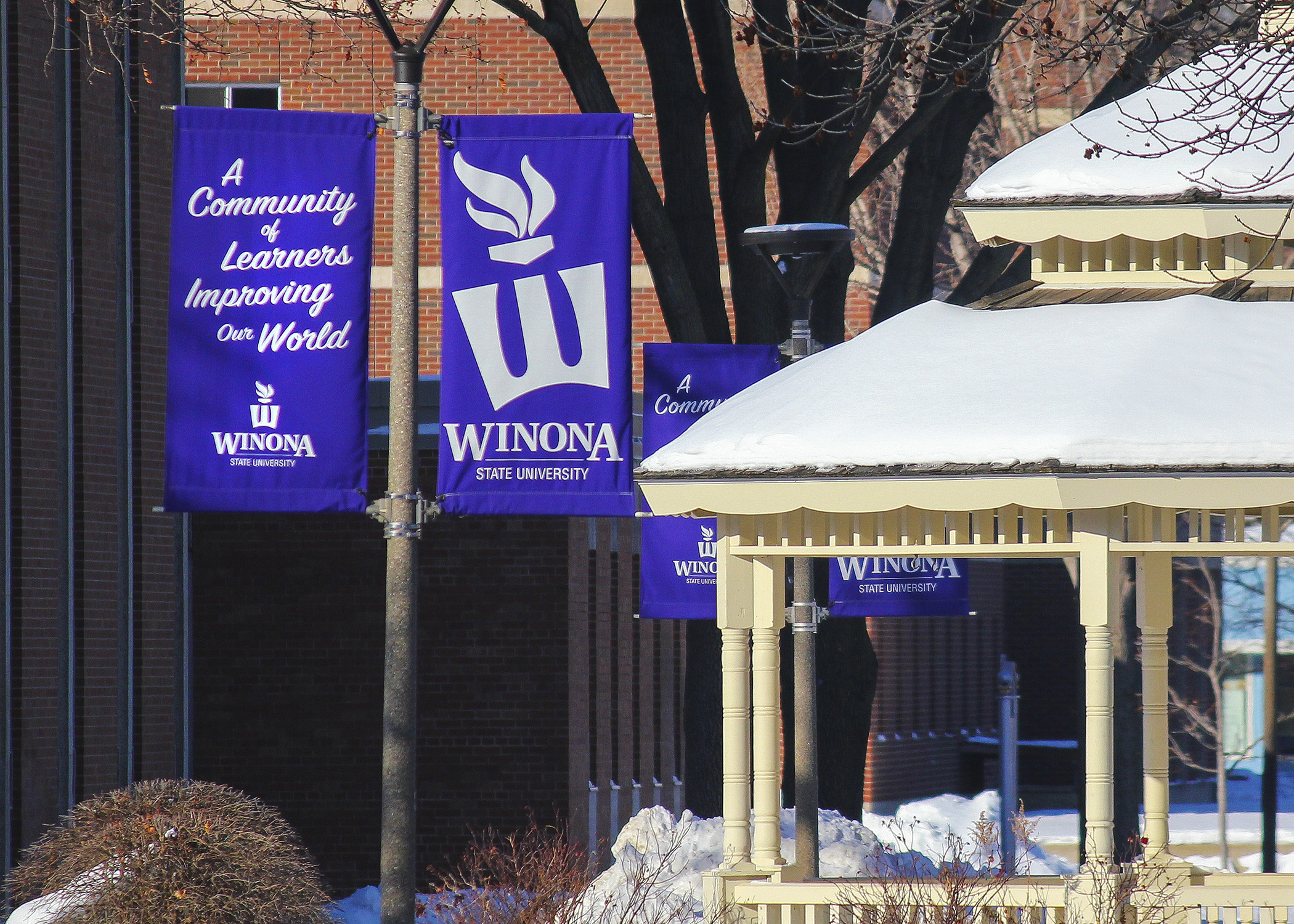 The Winona State University campus in Winona. The House Higher Education Finance and Policy Committee approved HF5299, the supplemental higher education finance bill, during its April 18 meeting. (House Photography file photo)